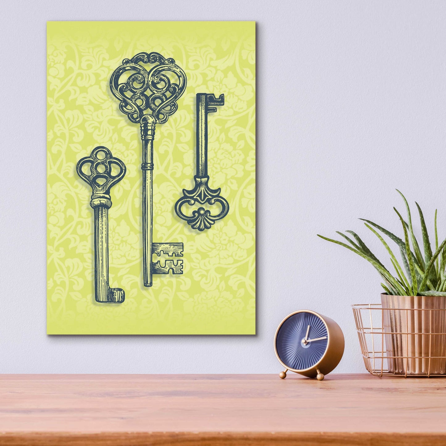 Epic Art 'Skeleton Keys' by Rachel Caldwell, Acrylic Glass Wall Art,12x16