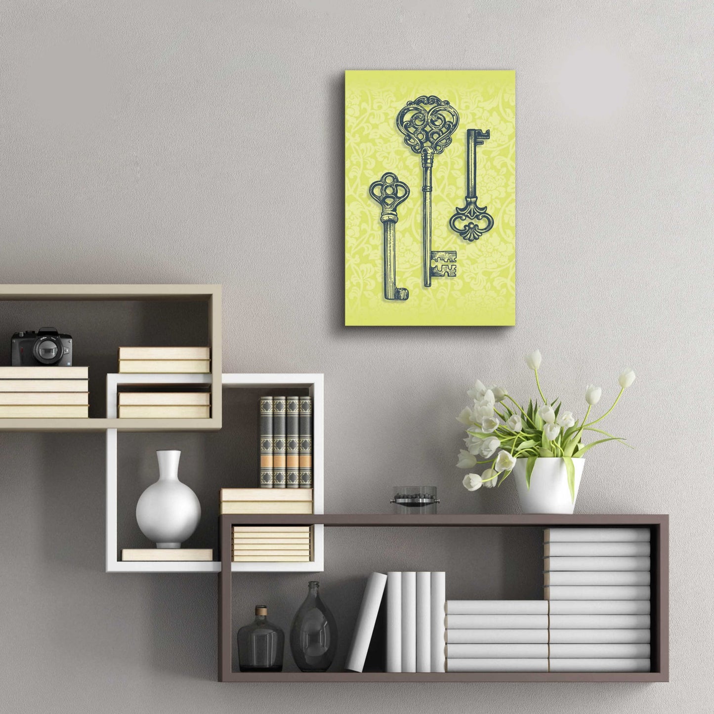 Epic Art 'Skeleton Keys' by Rachel Caldwell, Acrylic Glass Wall Art,16x24