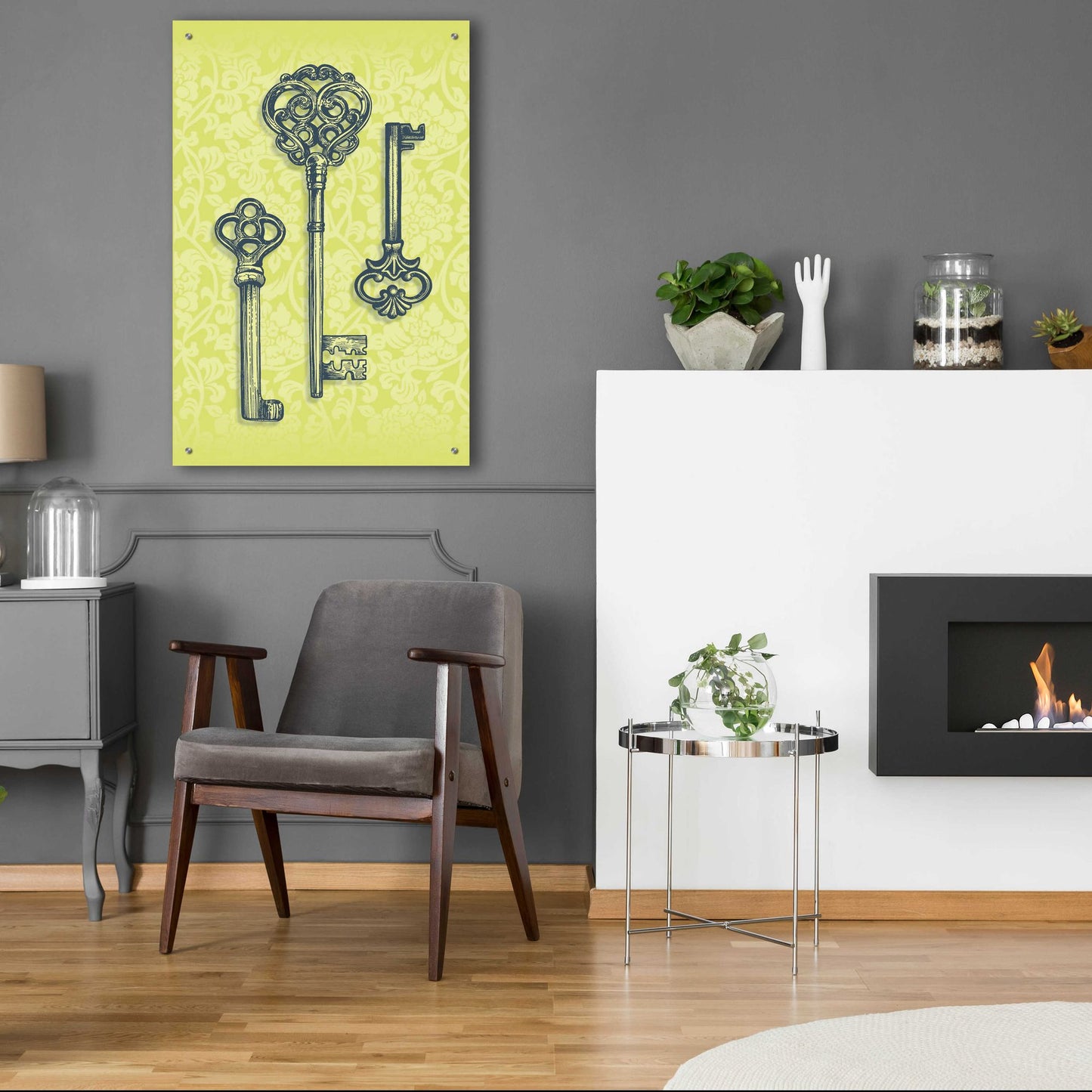 Epic Art 'Skeleton Keys' by Rachel Caldwell, Acrylic Glass Wall Art,24x36