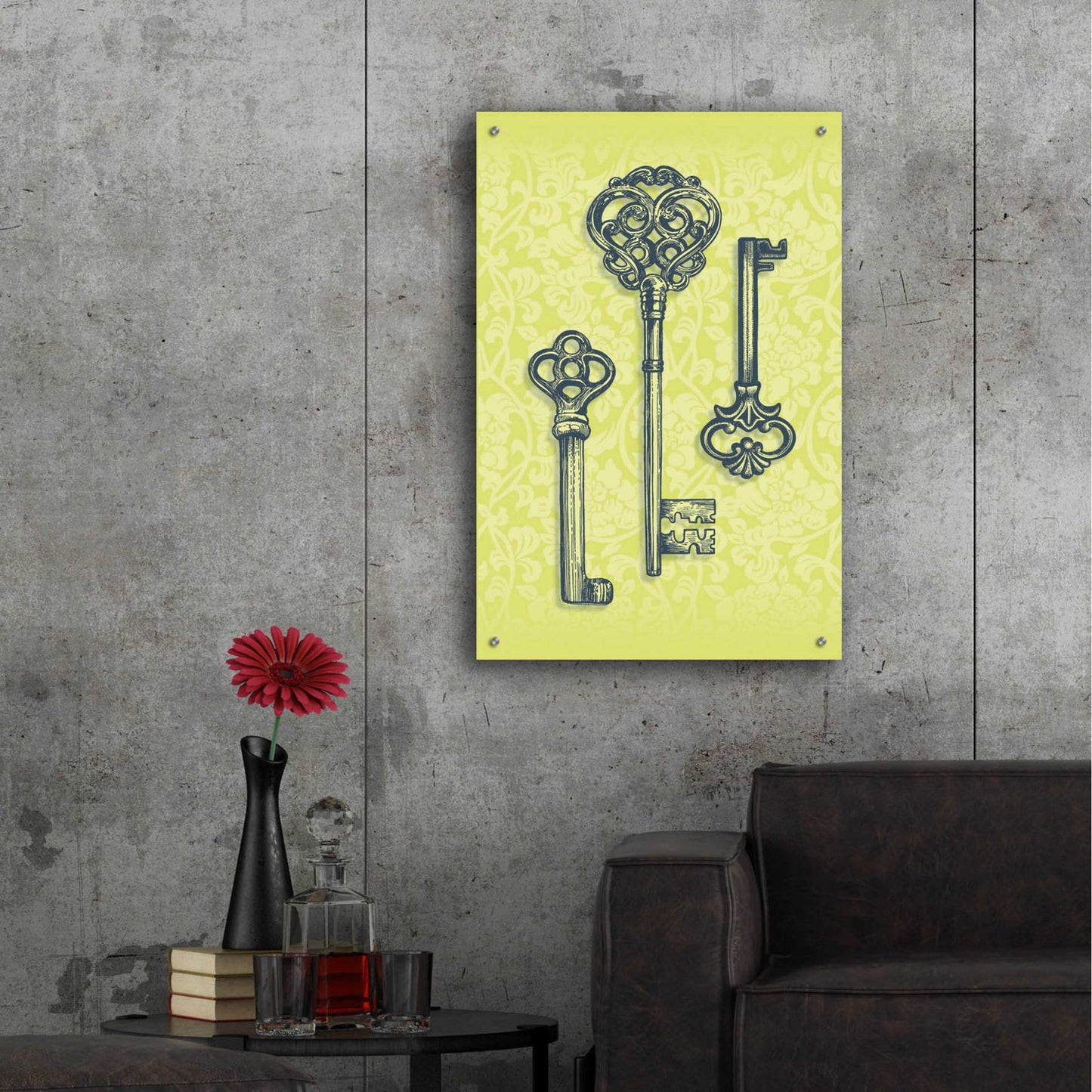 Epic Art 'Skeleton Keys' by Rachel Caldwell, Acrylic Glass Wall Art,24x36