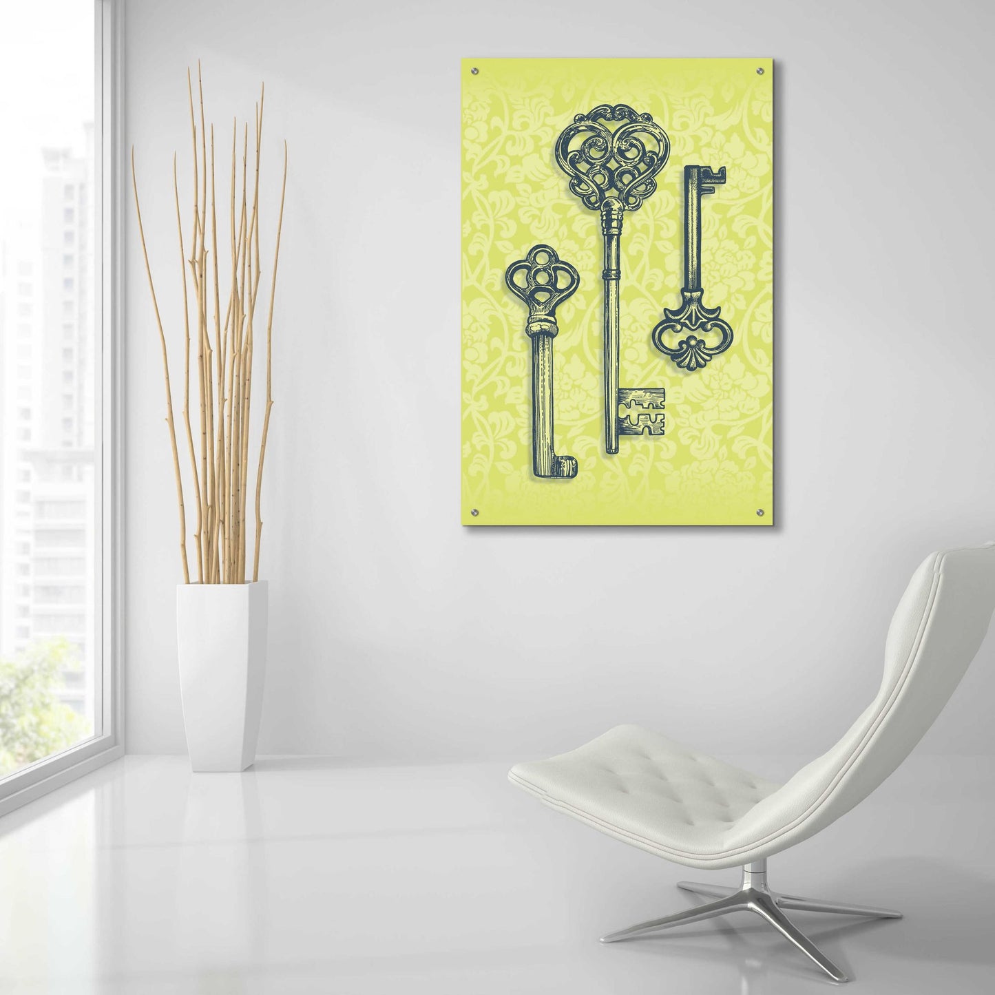 Epic Art 'Skeleton Keys' by Rachel Caldwell, Acrylic Glass Wall Art,24x36