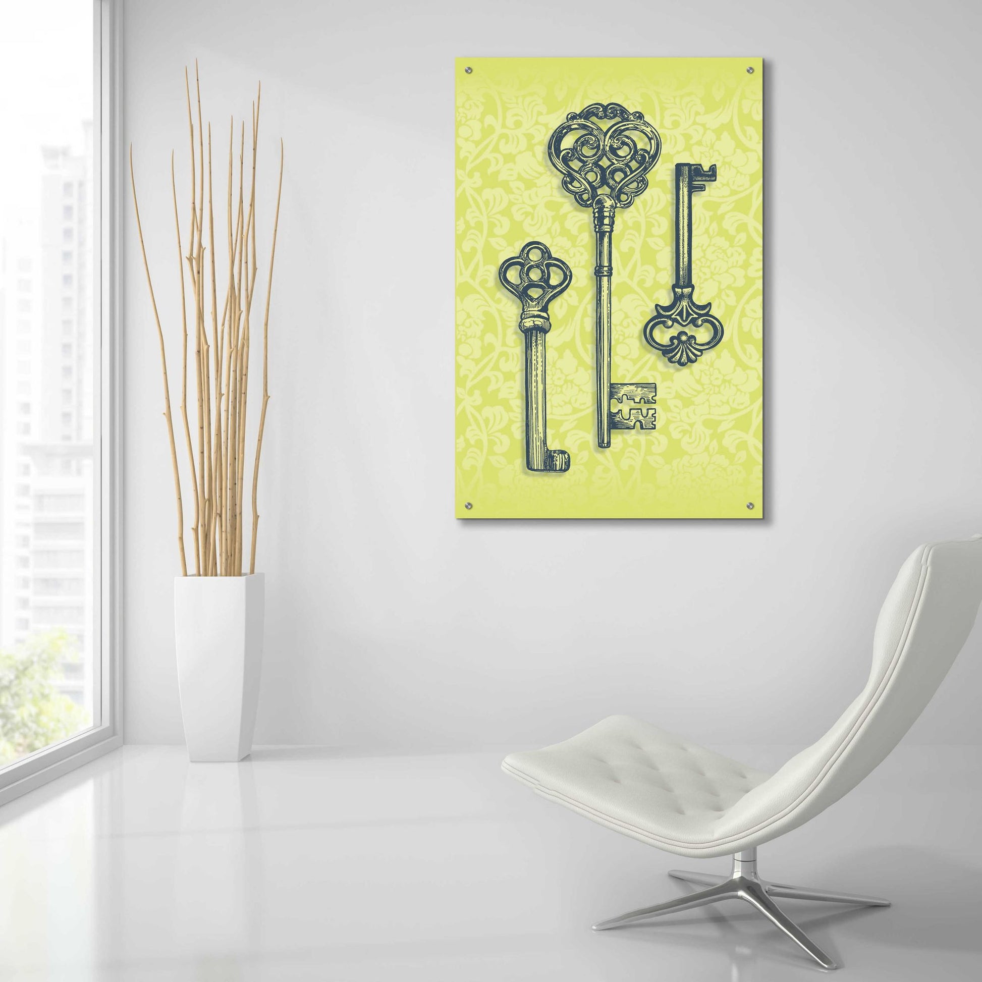 Epic Art 'Skeleton Keys' by Rachel Caldwell, Acrylic Glass Wall Art,24x36