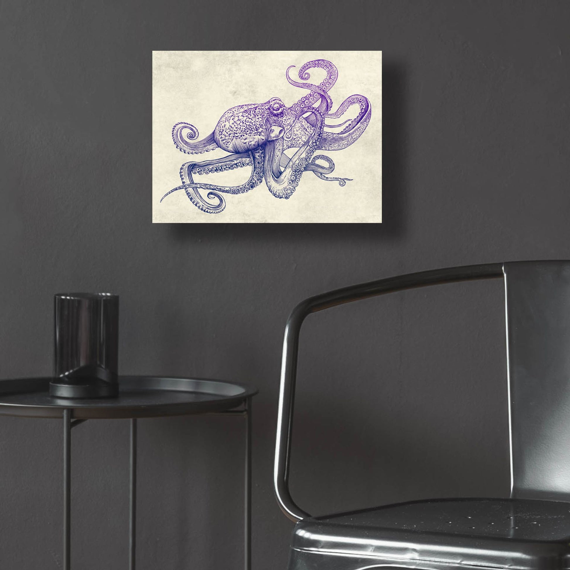 Epic Art 'Octo-Flow' by Epic Portfolio, Acrylic Glass Wall Art,16x12