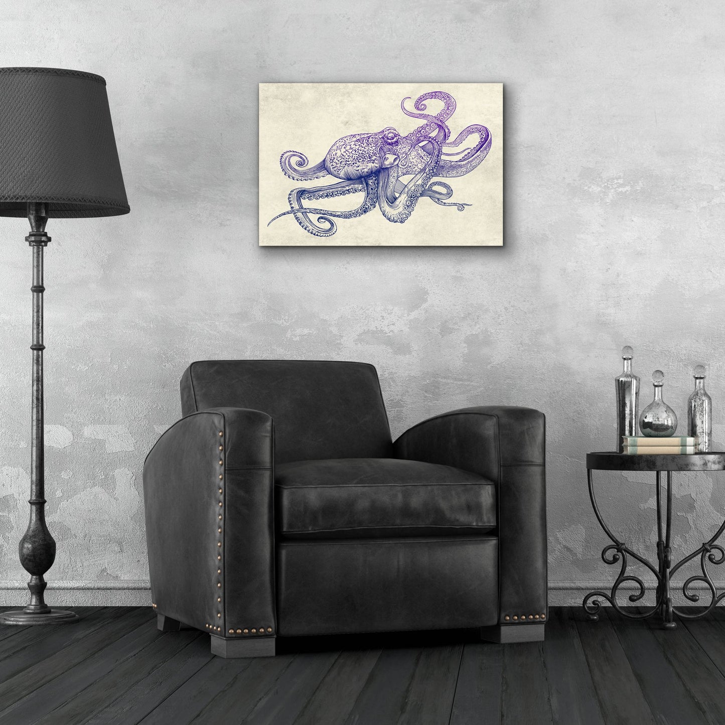 Epic Art 'Octo-Flow' by Epic Portfolio, Acrylic Glass Wall Art,24x16