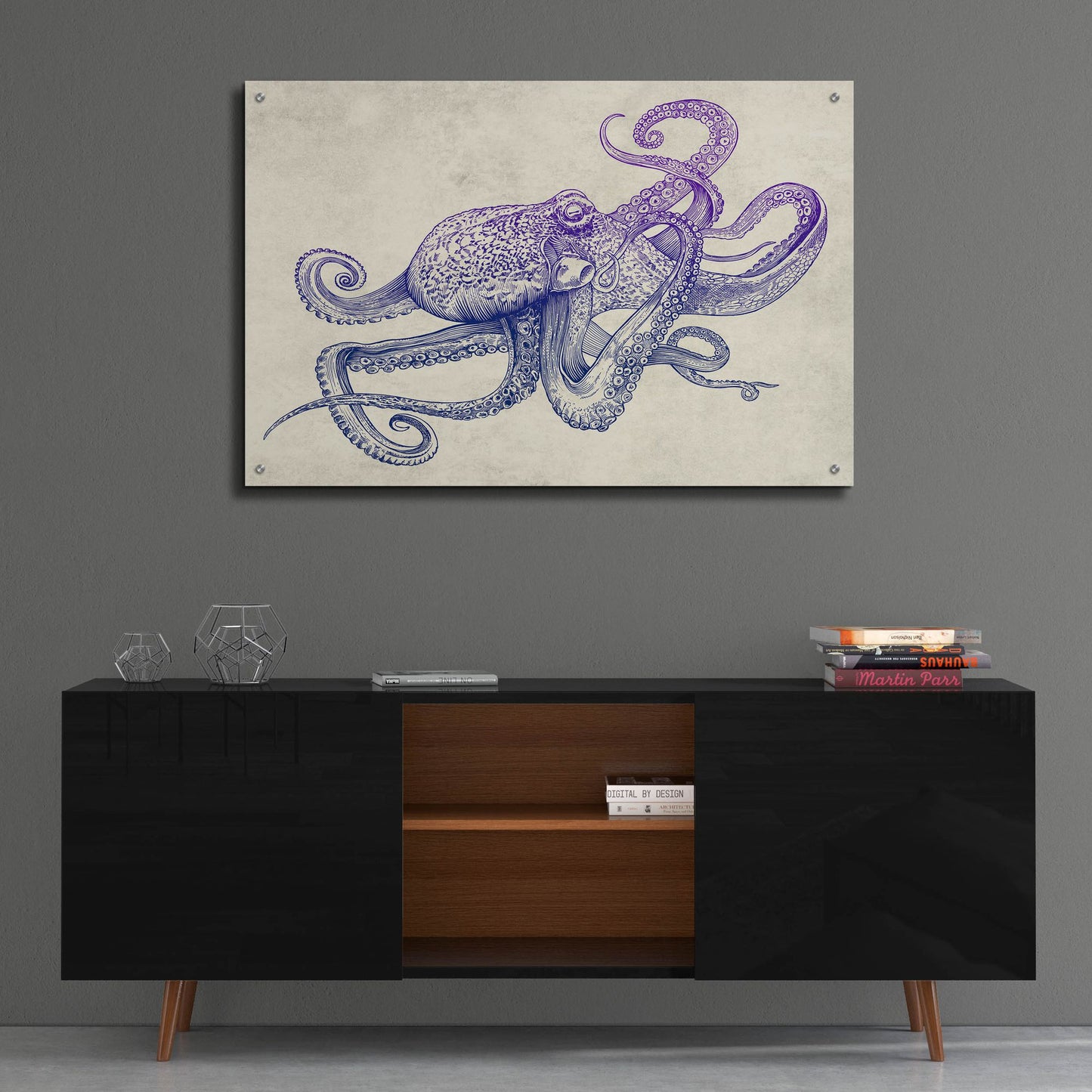 Epic Art 'Octo-Flow' by Epic Portfolio, Acrylic Glass Wall Art,36x24