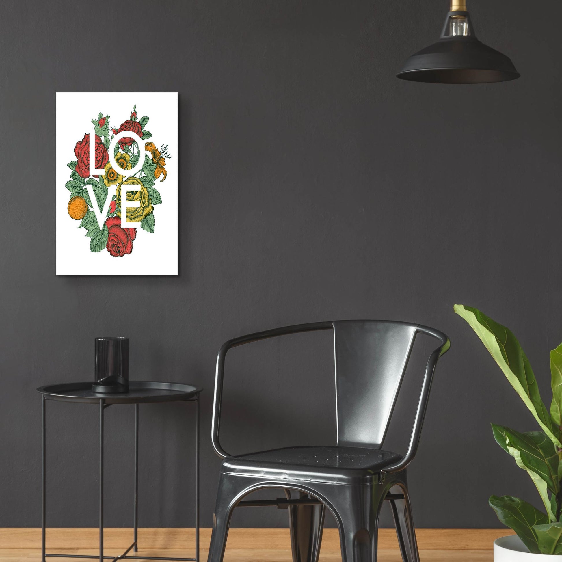 Epic Art 'Love' by Rachel Caldwell, Acrylic Glass Wall Art,16x24