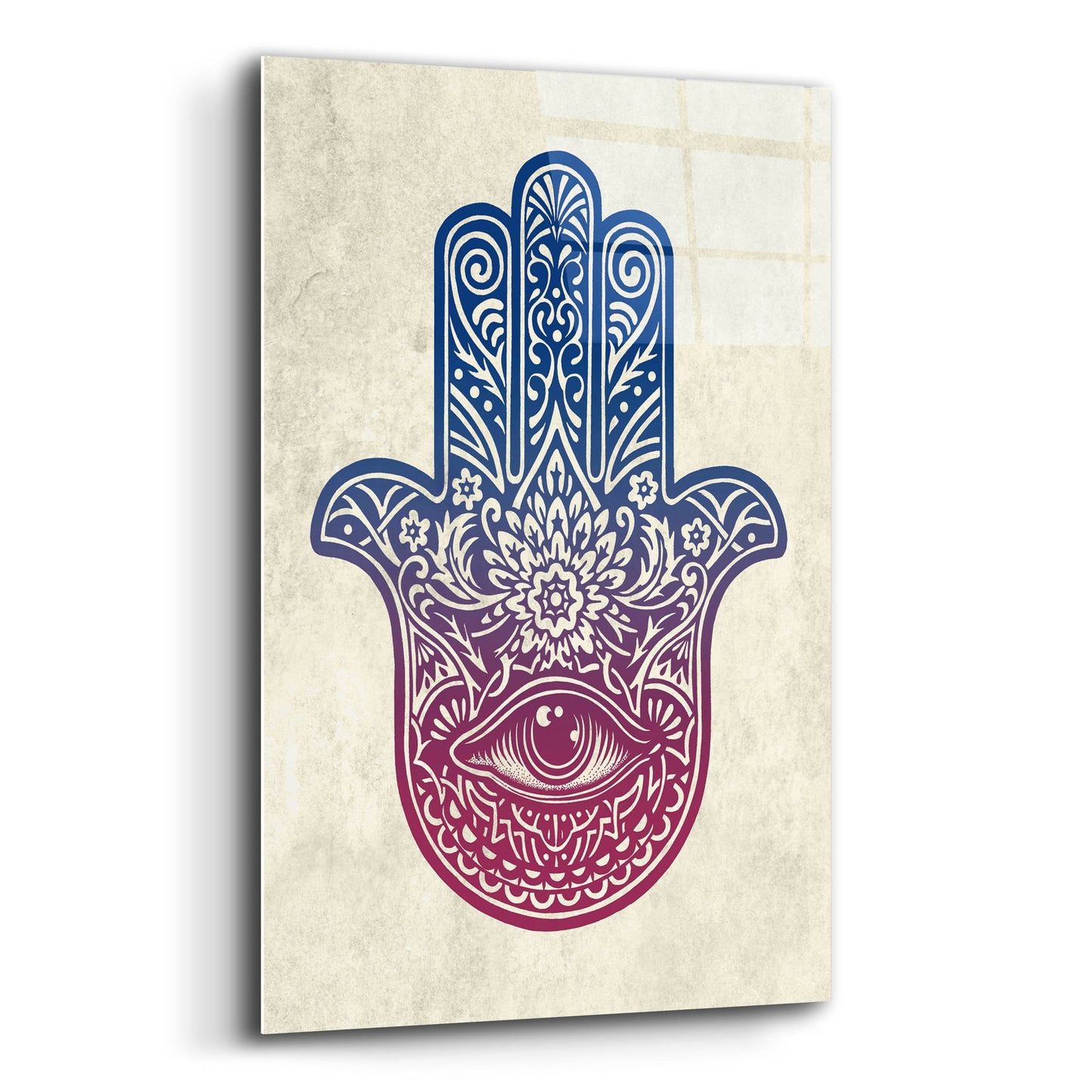 Epic Art 'Hamsa Hand' by Rachel Caldwell, Acrylic Glass Wall Art,16x24