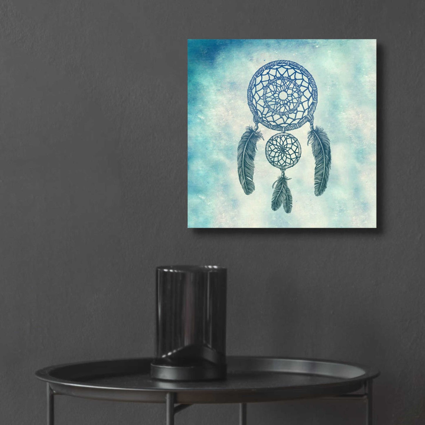 Epic Art 'Double Dream Catcher' by Rachel Caldwell, Acrylic Glass Wall Art,12x12