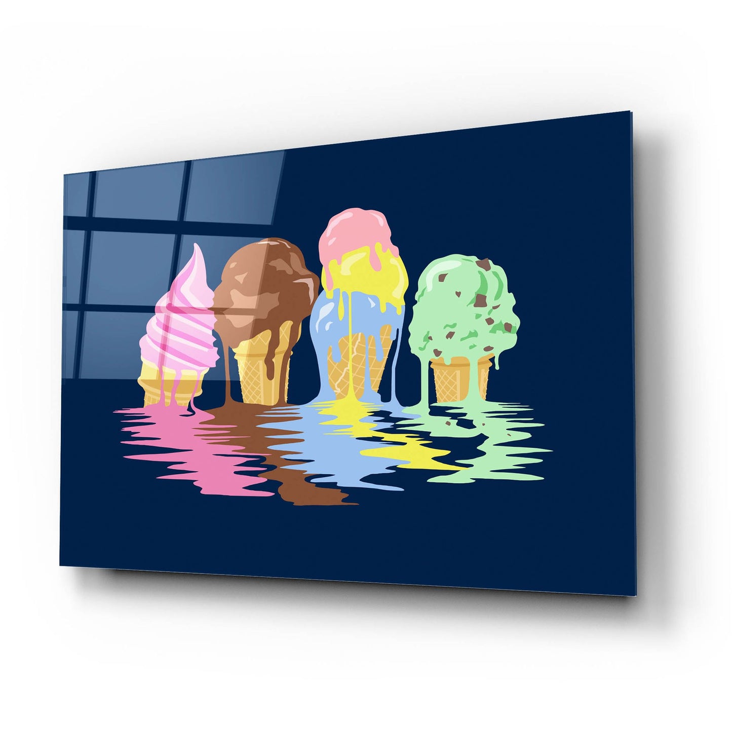 Epic Art 'Ice Cream Dreams' by Rachel Caldwell, Acrylic Glass Wall Art,24x16