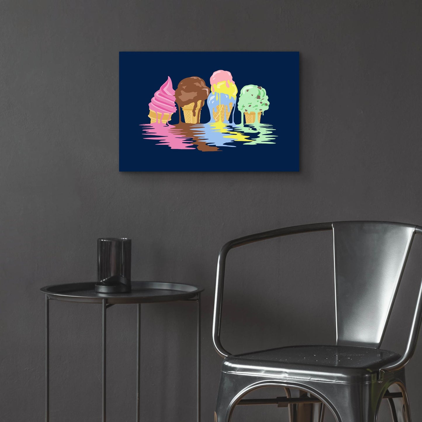 Epic Art 'Ice Cream Dreams' by Rachel Caldwell, Acrylic Glass Wall Art,24x16