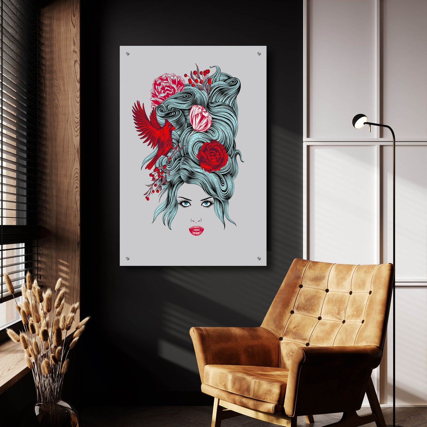 Epic Art 'Winter Queen' by Rachel Caldwell, Acrylic Glass Wall Art,24x36