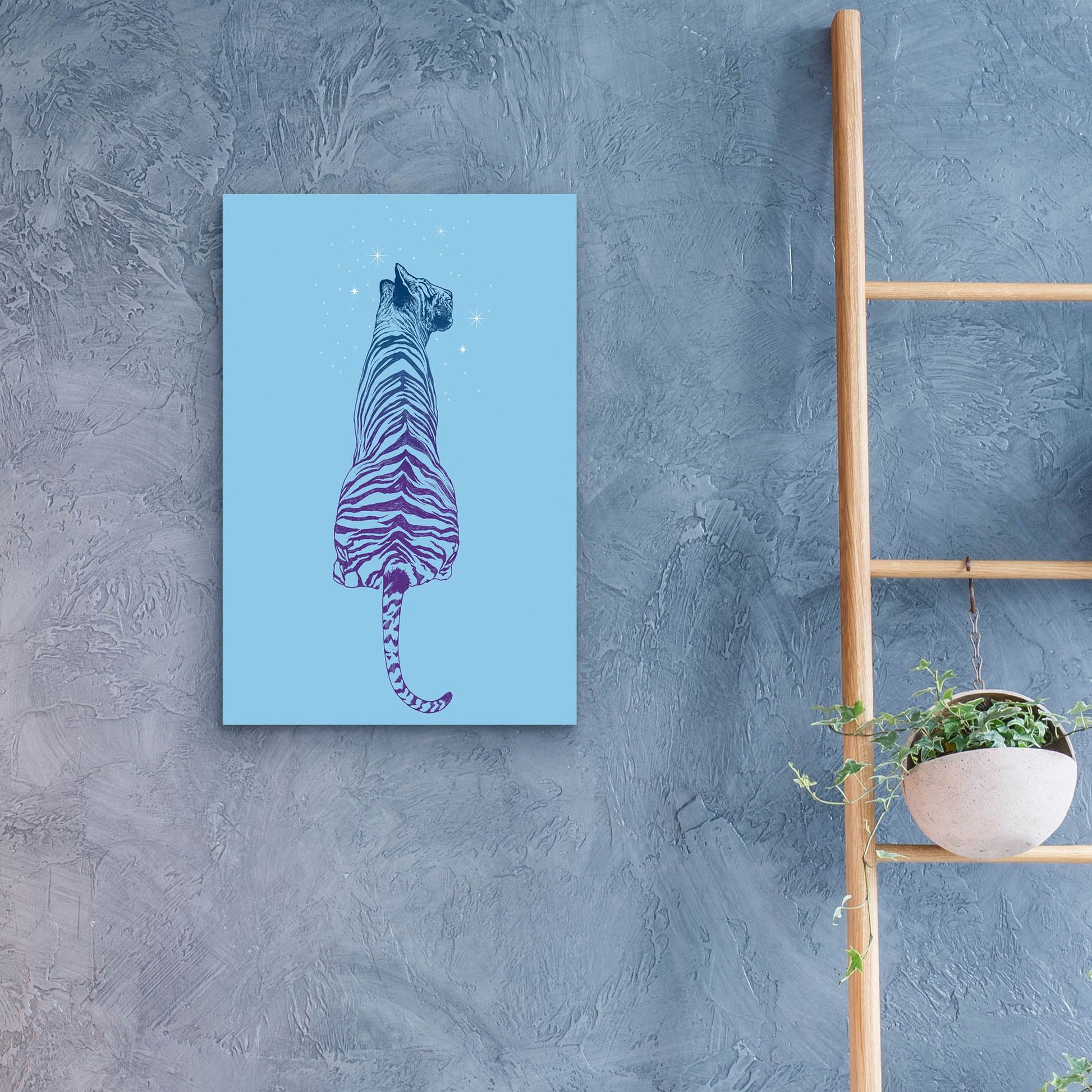 Epic Art 'Tiger Wonder' by Rachel Caldwell, Acrylic Glass Wall Art,16x24