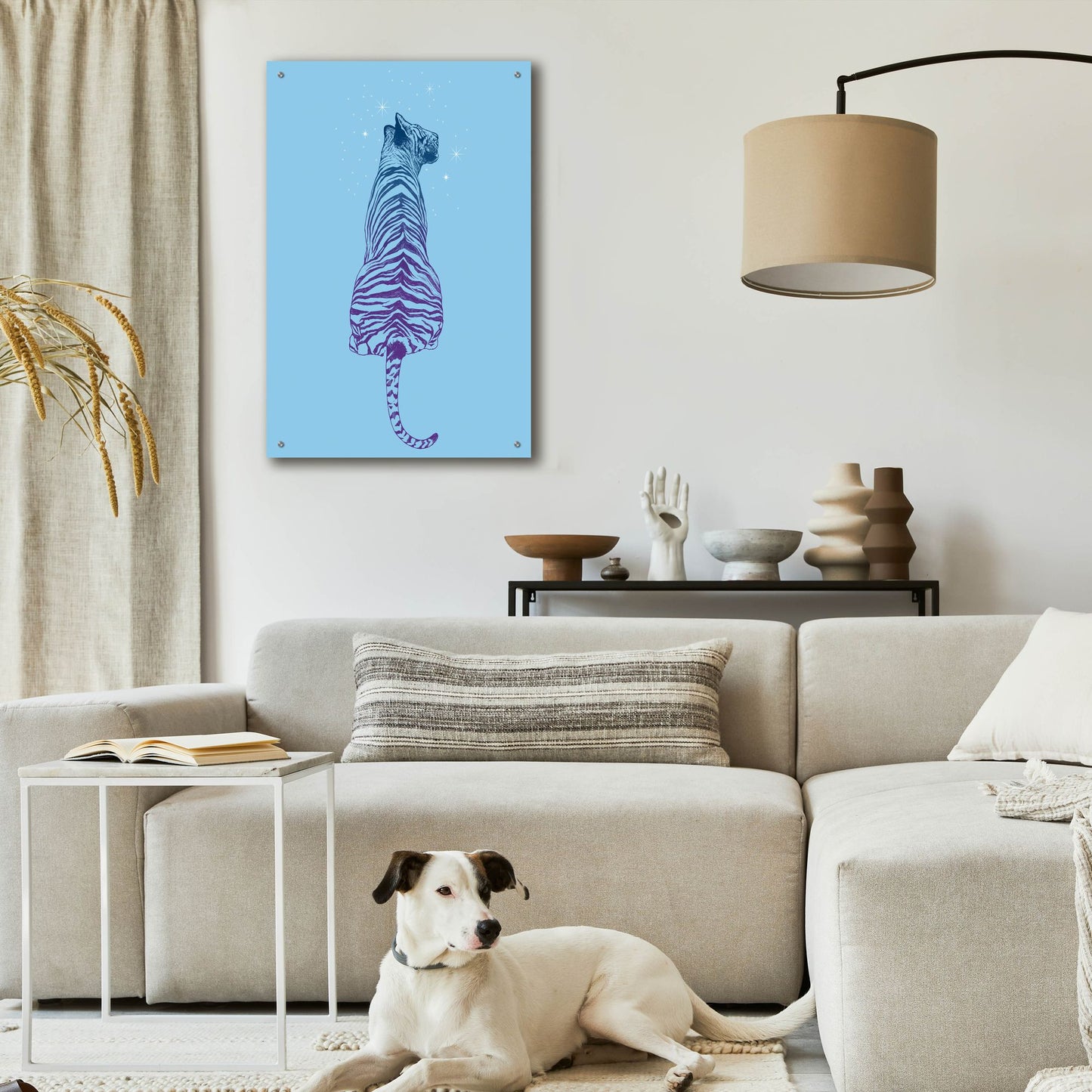 Epic Art 'Tiger Wonder' by Rachel Caldwell, Acrylic Glass Wall Art,24x36