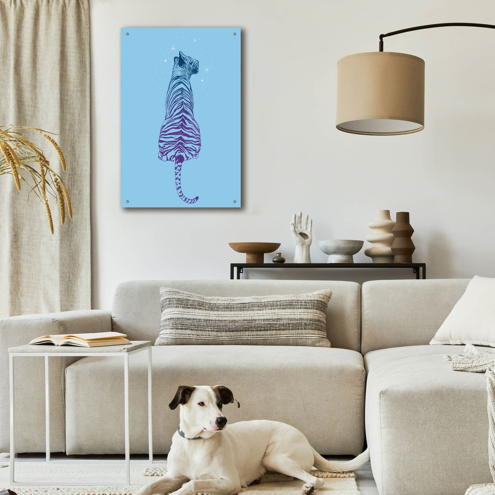 Epic Art 'Tiger Wonder' by Rachel Caldwell, Acrylic Glass Wall Art,24x36