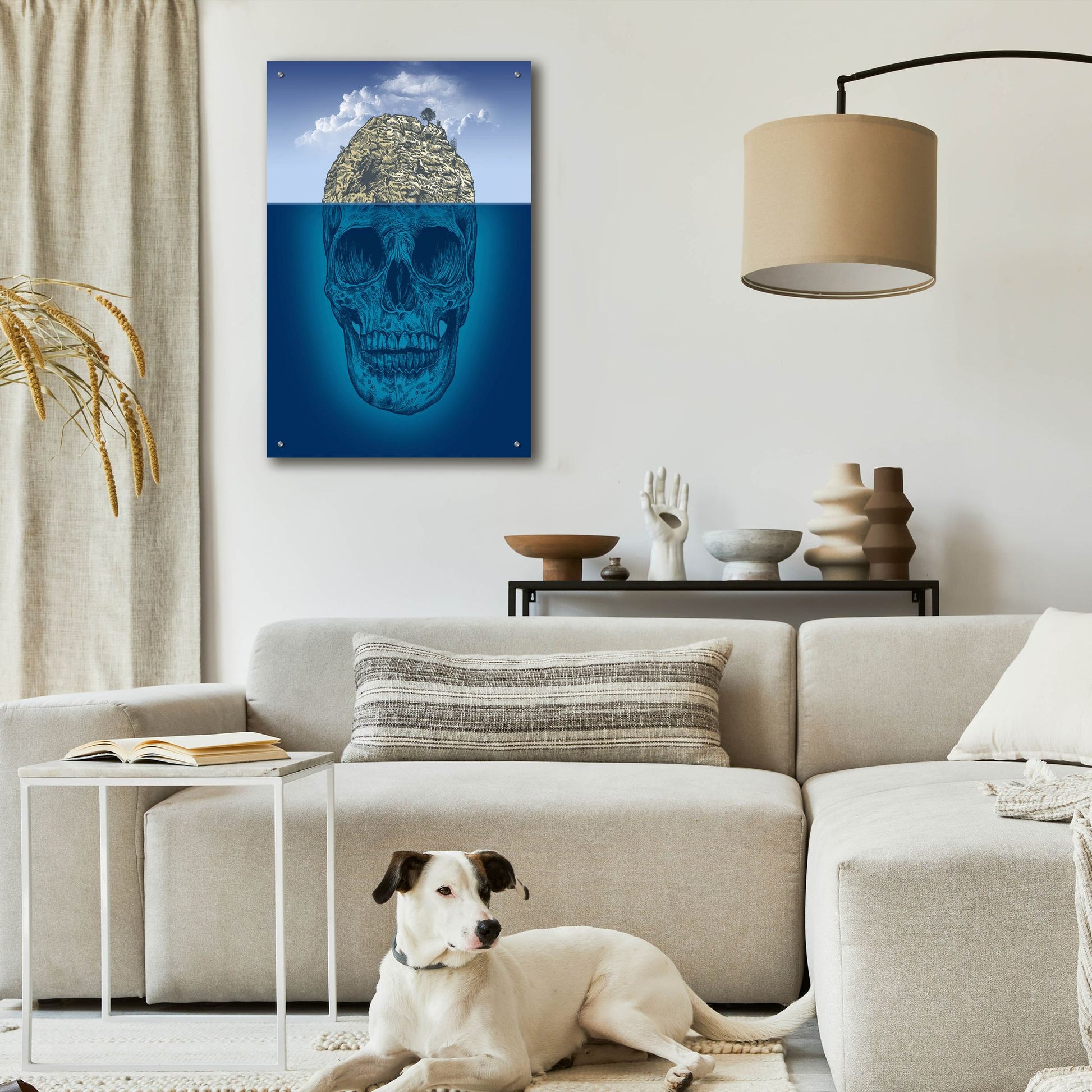 Epic Art 'Skull Island' by Rachel Caldwell, Acrylic Glass Wall Art,24x36