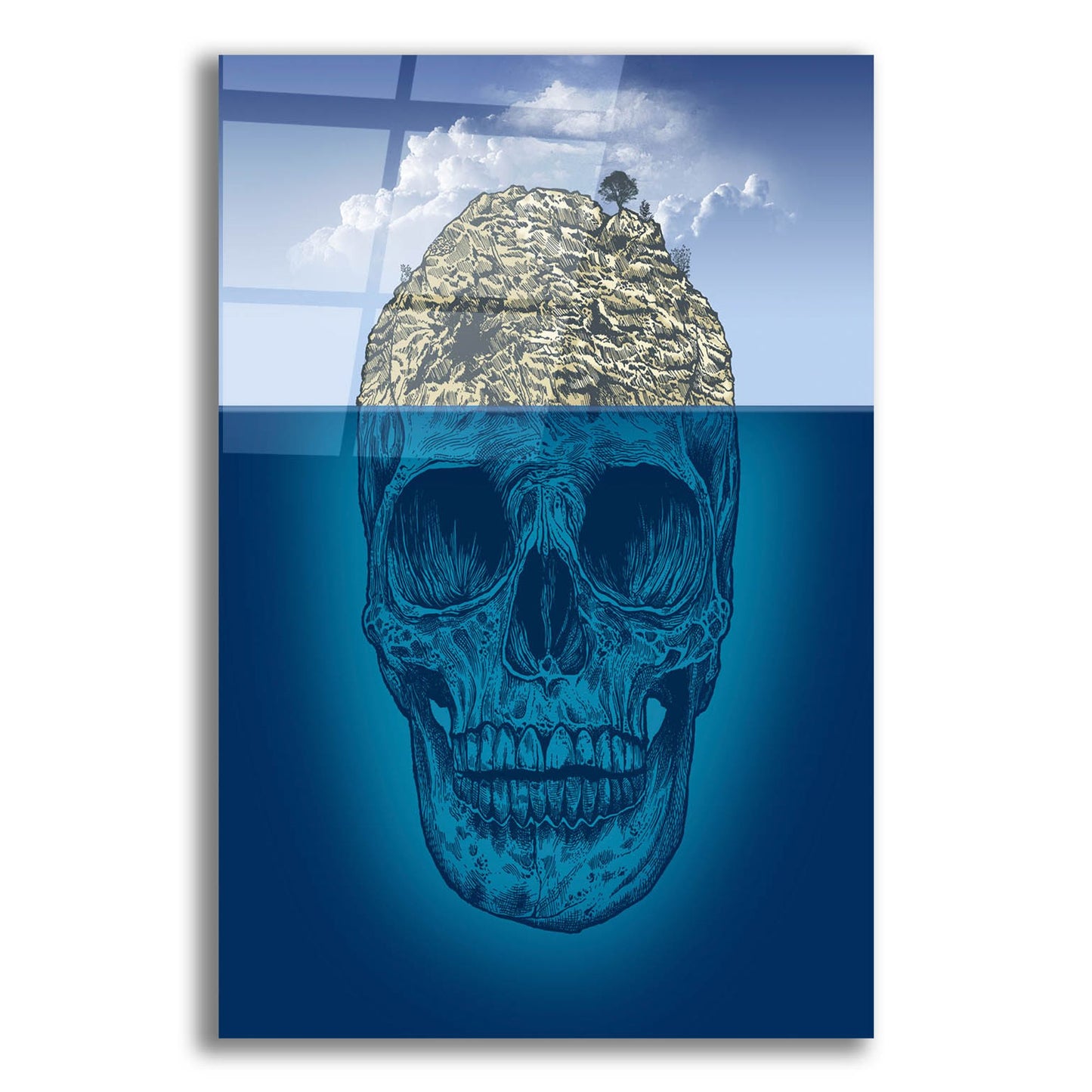 Epic Art 'Skull Island' by Rachel Caldwell, Acrylic Glass Wall Art