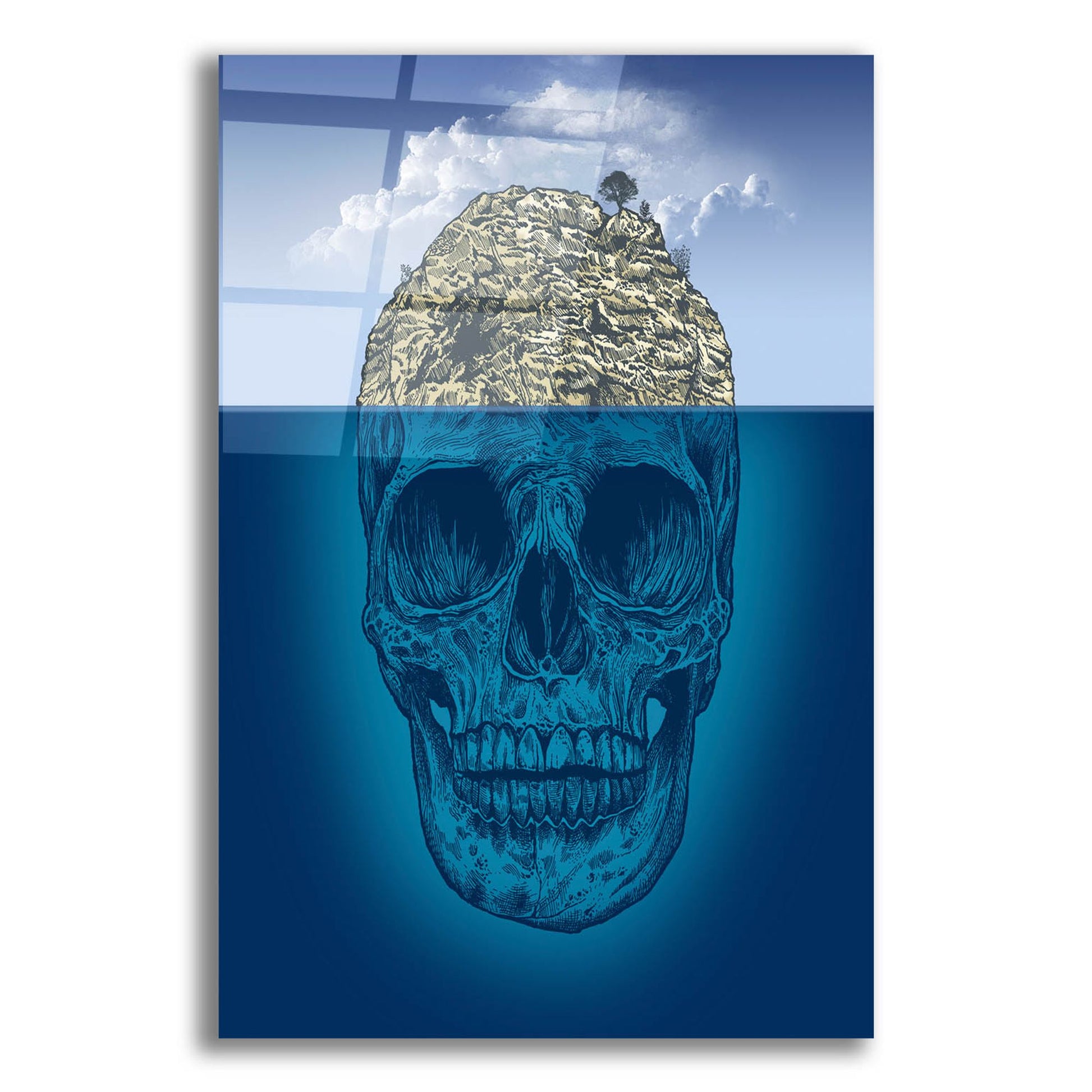 Epic Art 'Skull Island' by Rachel Caldwell, Acrylic Glass Wall Art