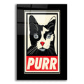 Epic Art 'PURR Propaganda 2' by Rachel Caldwell, Acrylic Glass Wall Art
