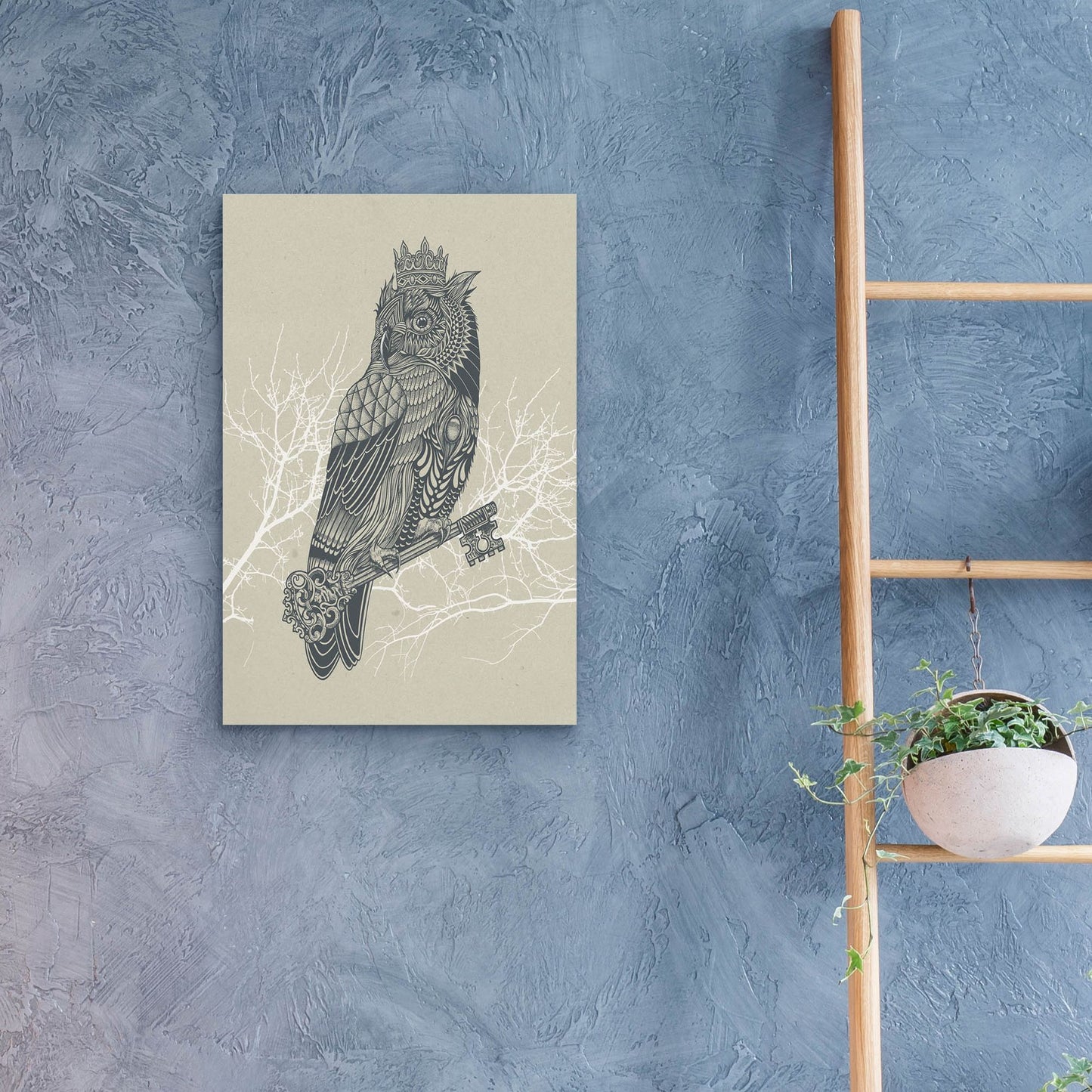 Epic Art 'Owl_King' by Epic Portfolio, Acrylic Glass Wall Art,16x24