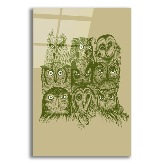 Epic Art 'Nine Owls' by Rachel Caldwell, Acrylic Glass Wall Art