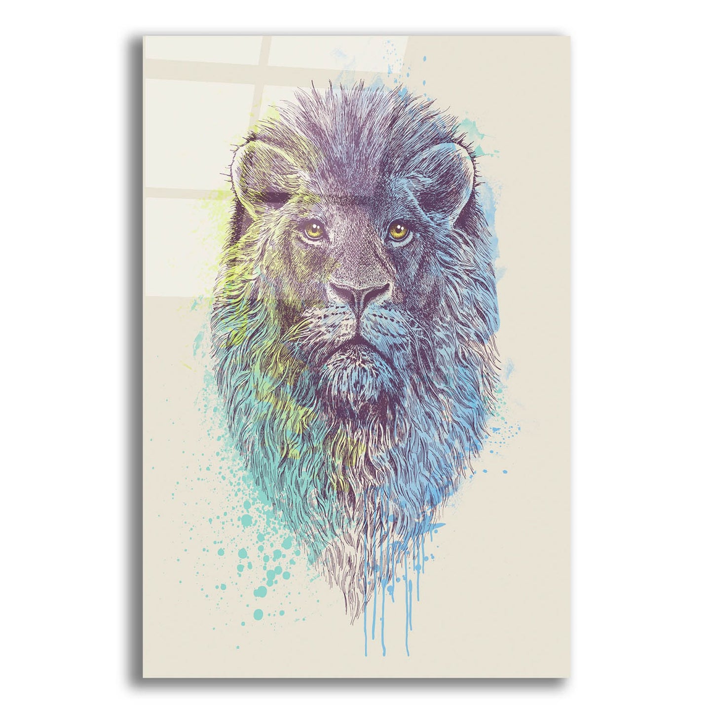 Epic Art 'Lion King' by Epic Portfolio, Acrylic Glass Wall Art,12x16