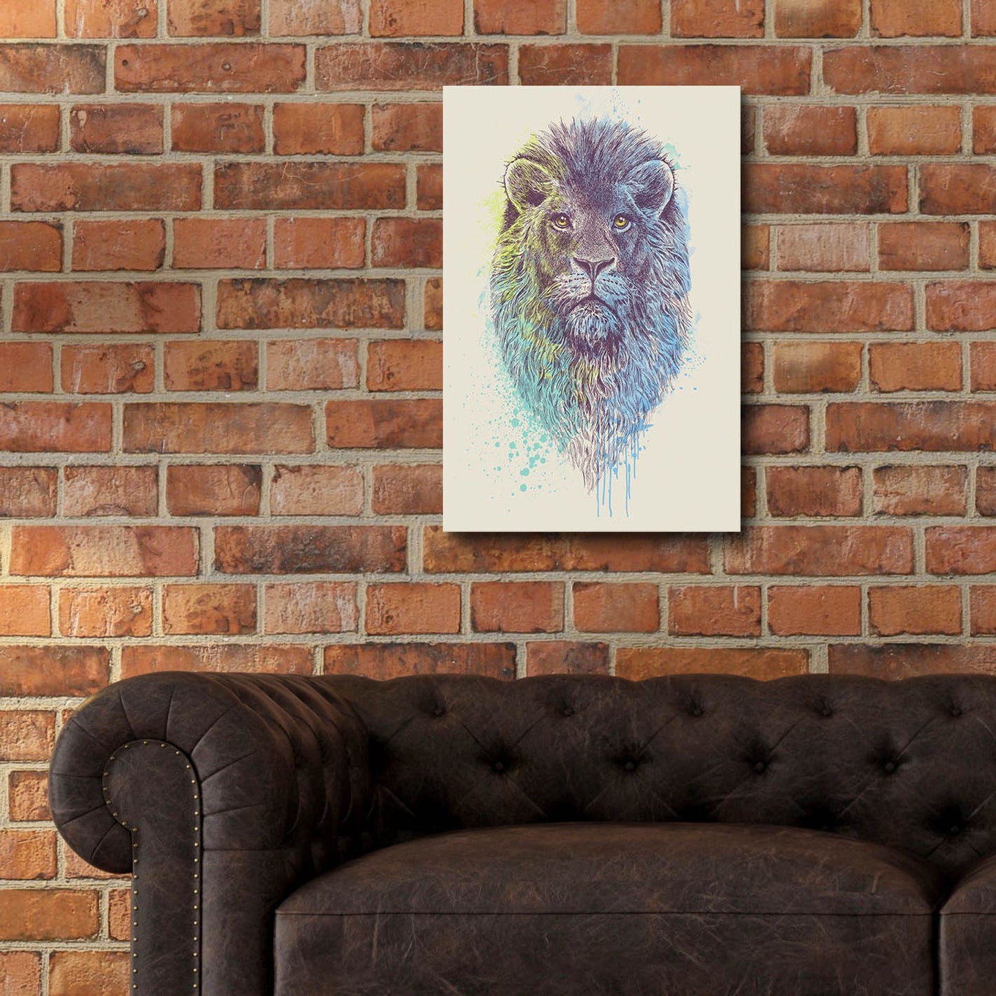 Epic Art 'Lion King' by Epic Portfolio, Acrylic Glass Wall Art,16x24