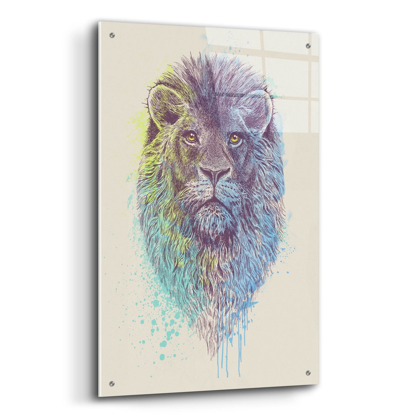 Epic Art 'Lion King' by Epic Portfolio, Acrylic Glass Wall Art,24x36