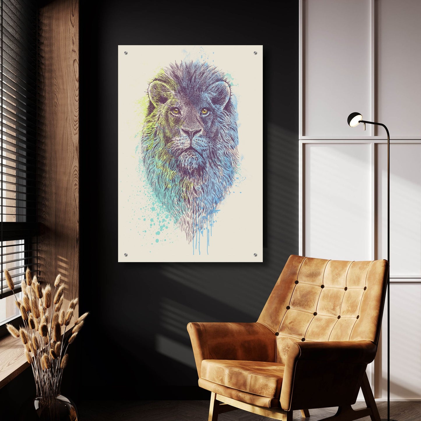 Epic Art 'Lion King' by Epic Portfolio, Acrylic Glass Wall Art,24x36