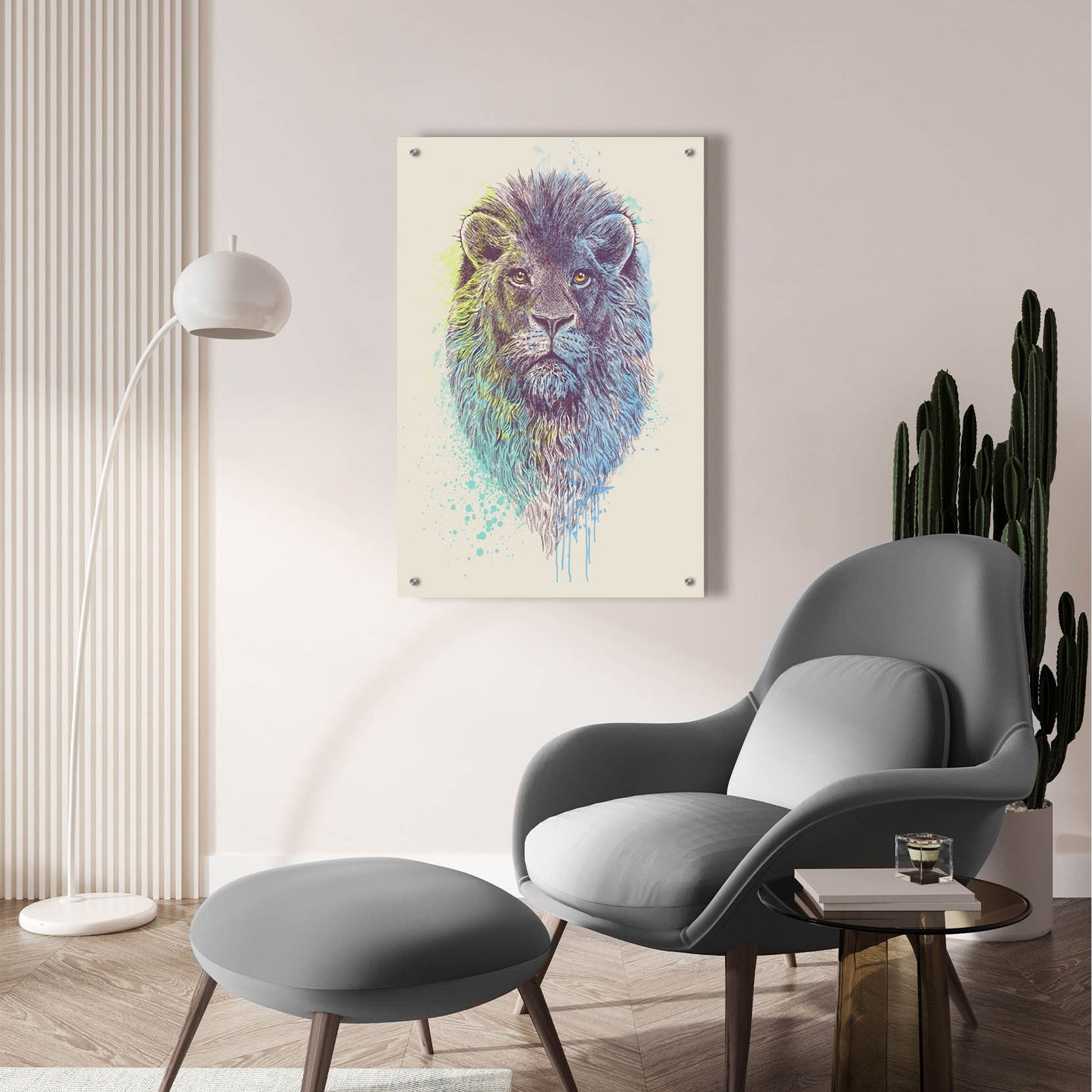 Epic Art 'Lion King' by Epic Portfolio, Acrylic Glass Wall Art,24x36