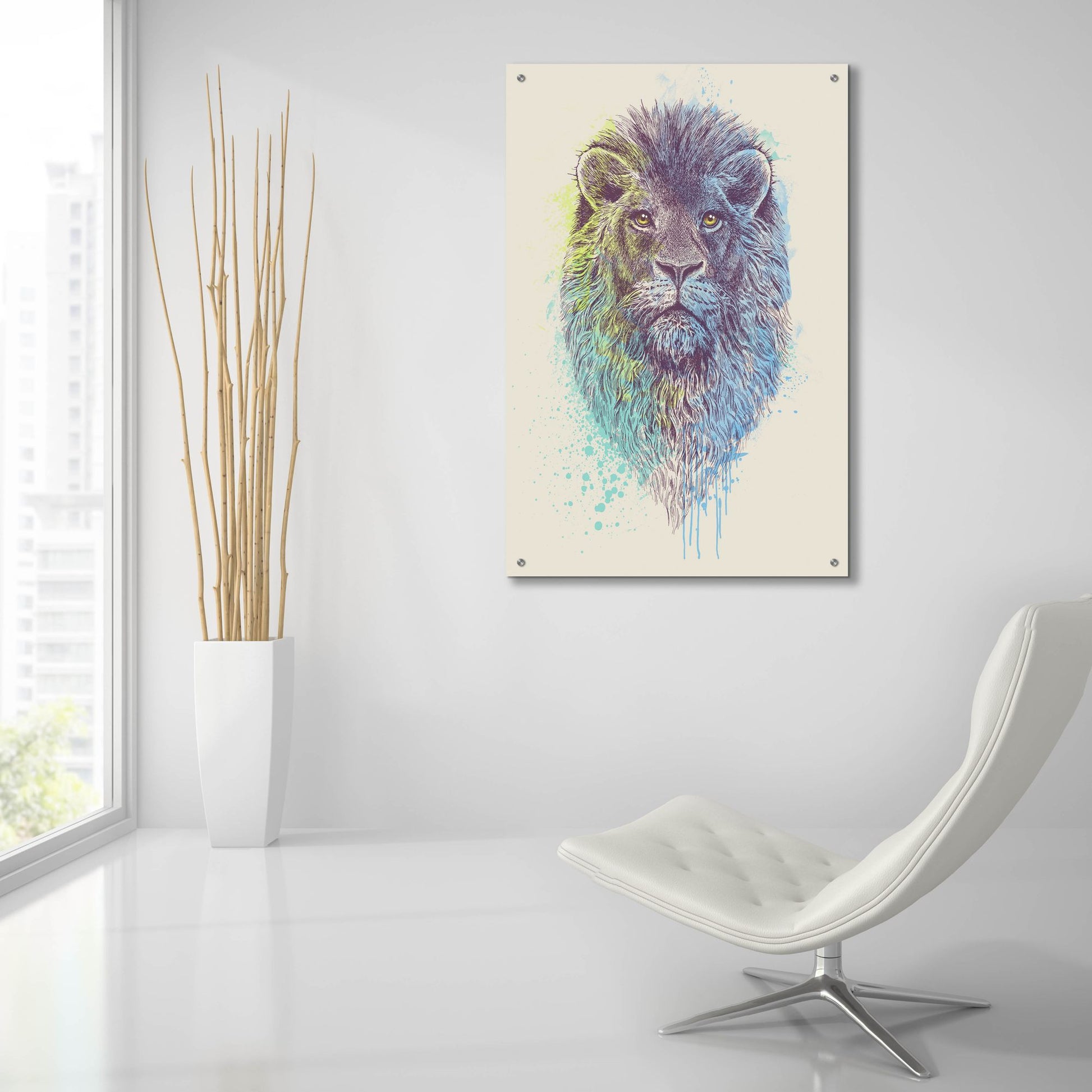 Epic Art 'Lion King' by Epic Portfolio, Acrylic Glass Wall Art,24x36