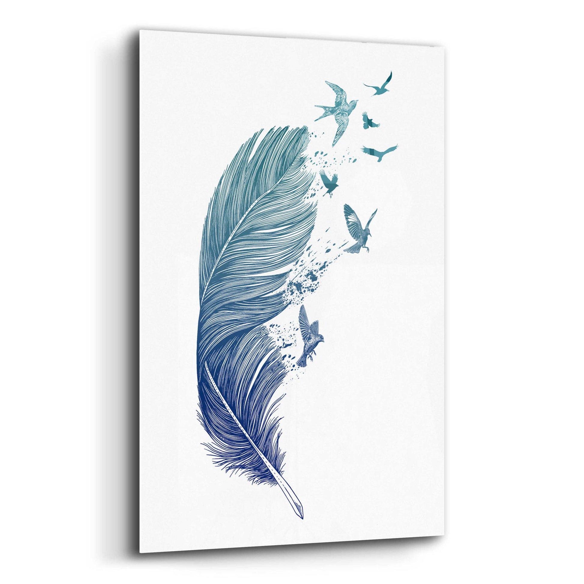 Epic Art 'Fly Away' by Rachel Caldwell, Acrylic Glass Wall Art,12x16