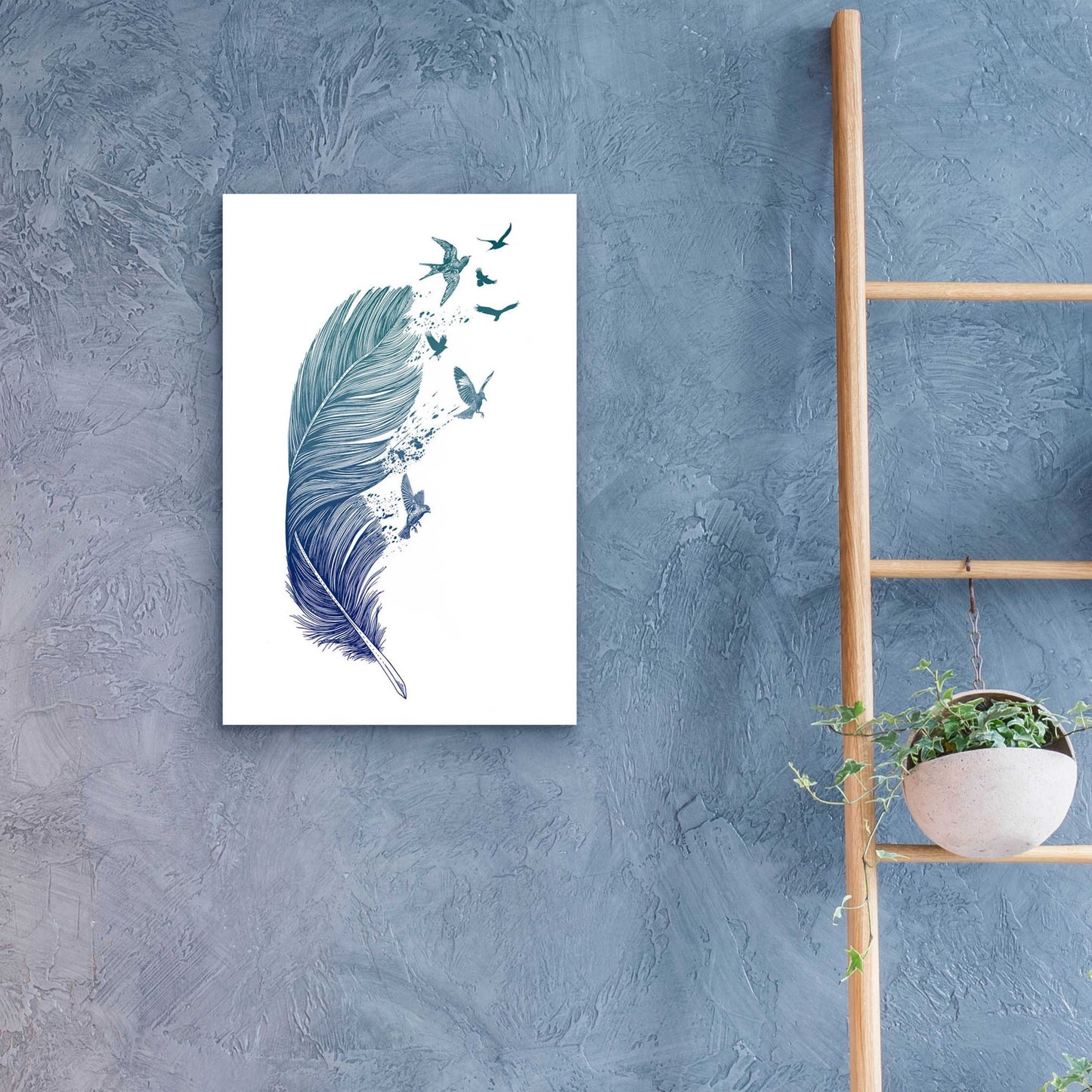 Epic Art 'Fly Away' by Rachel Caldwell, Acrylic Glass Wall Art,16x24