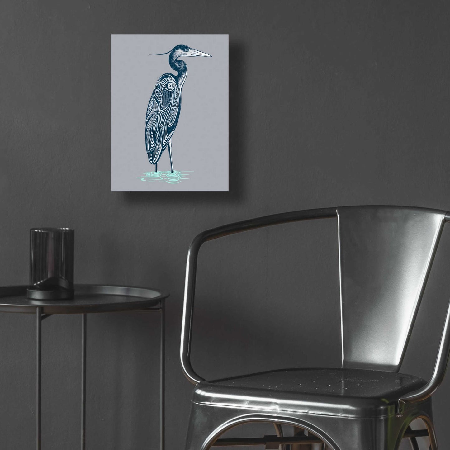 Epic Art 'Blue Heron' by Rachel Caldwell, Acrylic Glass Wall Art,12x16