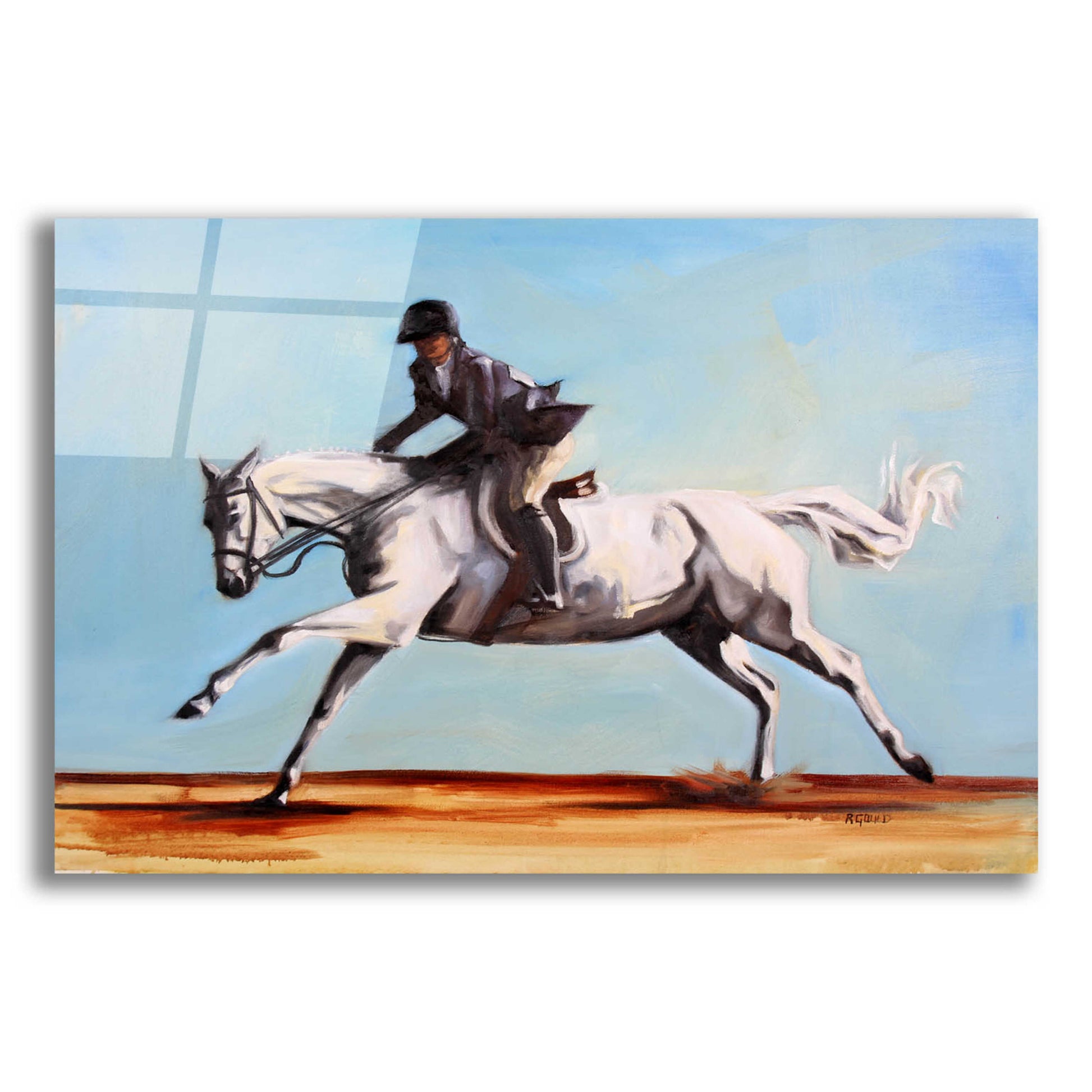 Epic Art 'Stretching Out' by Renee Gould, Acrylic Glass Wall Art,24x16