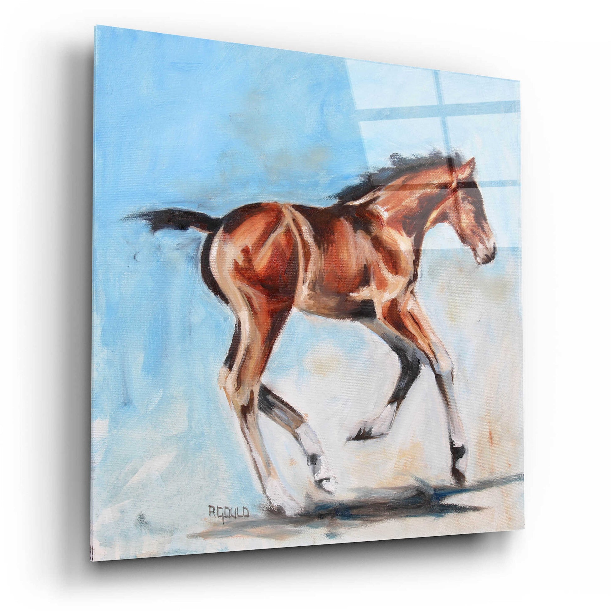 Epic Art 'On The Move' by Renee Gould, Acrylic Glass Wall Art,12x12