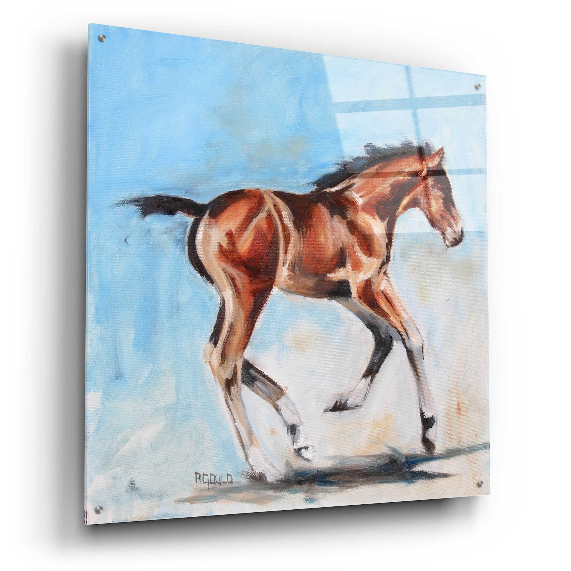 Epic Art 'On The Move' by Renee Gould, Acrylic Glass Wall Art,36x36
