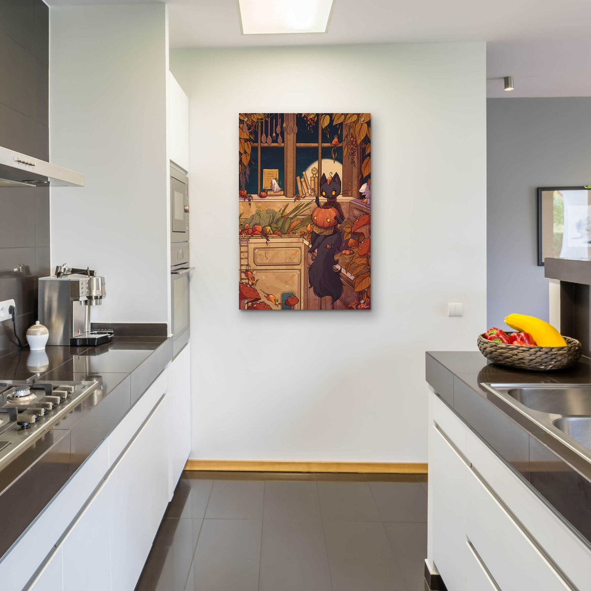 Soup Cat by Avery Multer - 24x36 acrylic wall art in a room