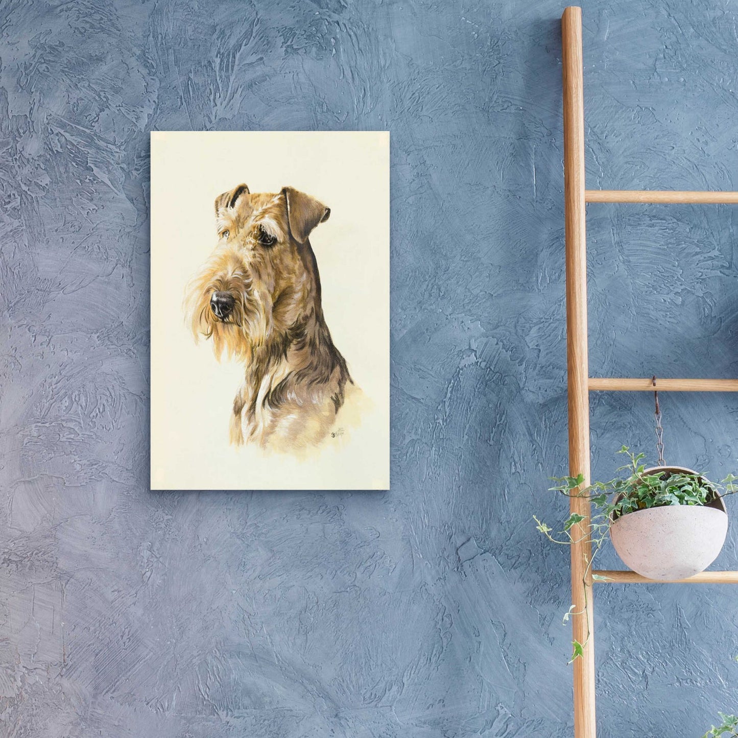 Epic Art 'Airedale' by Barbara Keith, Acrylic Glass Wall Art,16x24