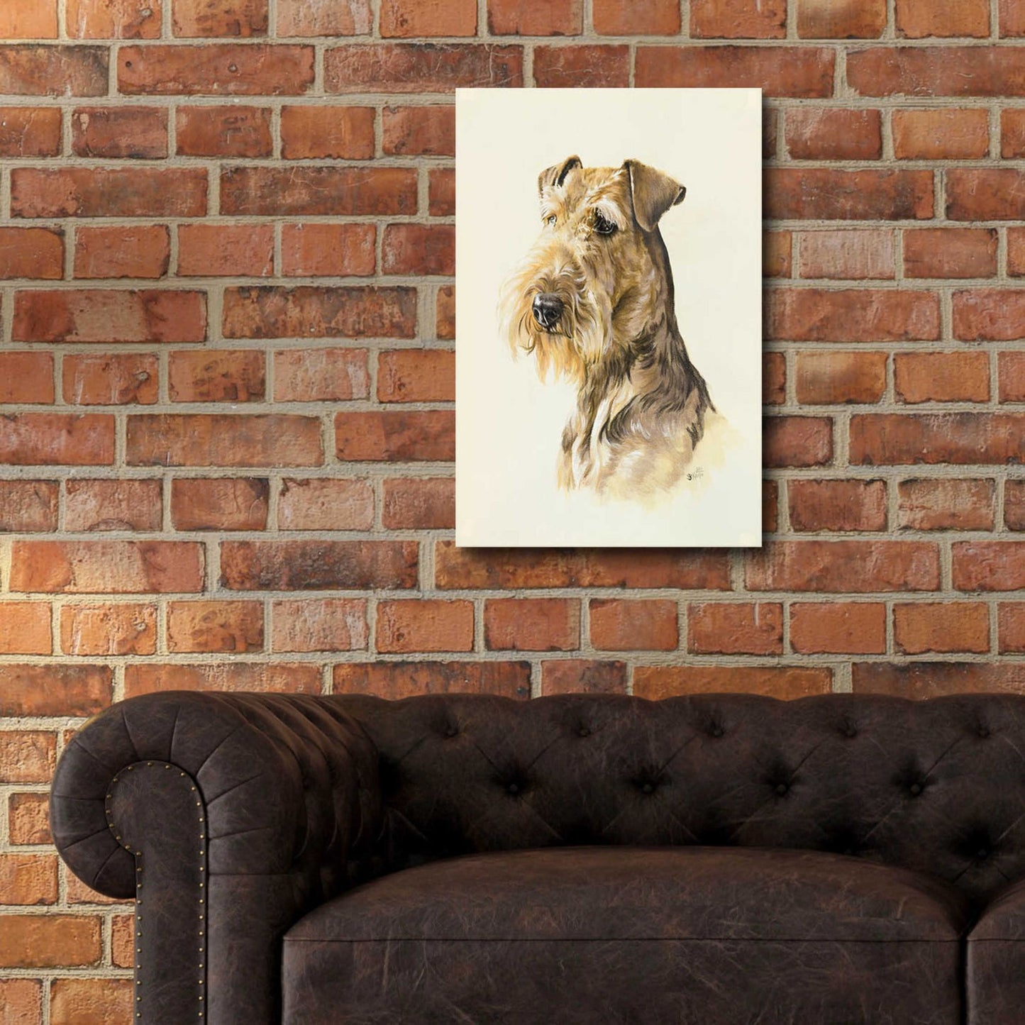 Epic Art 'Airedale' by Barbara Keith, Acrylic Glass Wall Art,16x24