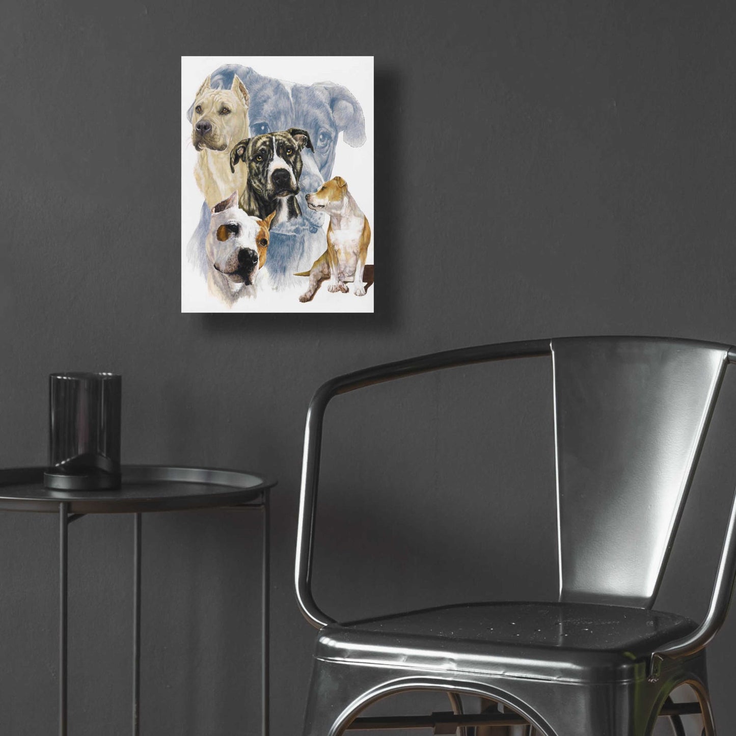 Epic Art 'American Staffordshire Terrier' by Barbara Keith, Acrylic Glass Wall Art,12x16