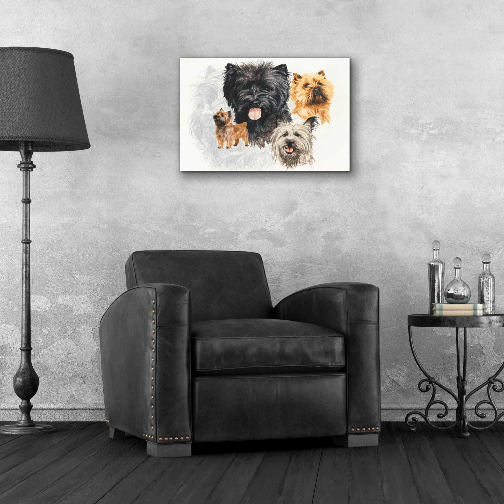 Epic Art 'Cairn Terrier' by Barbara Keith, Acrylic Glass Wall Art,24x16