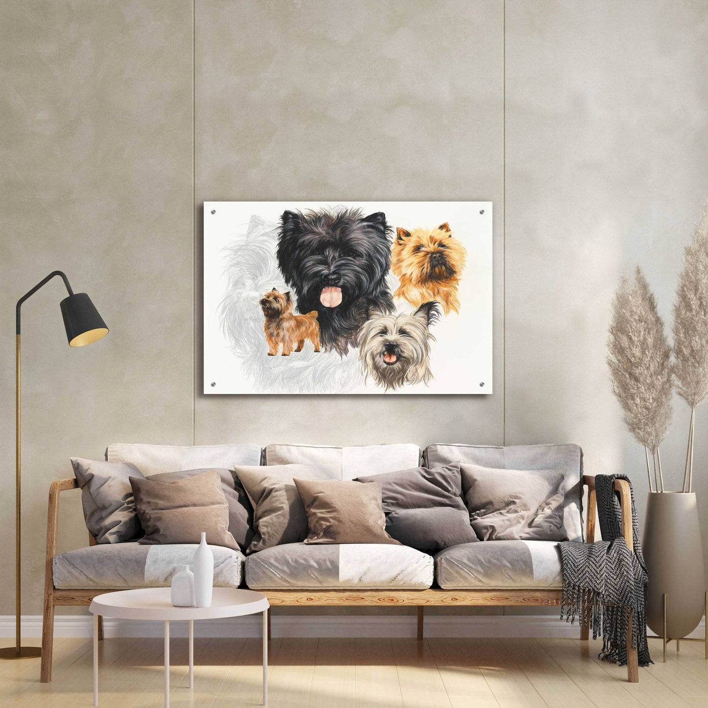 Epic Art 'Cairn Terrier' by Barbara Keith, Acrylic Glass Wall Art,36x24