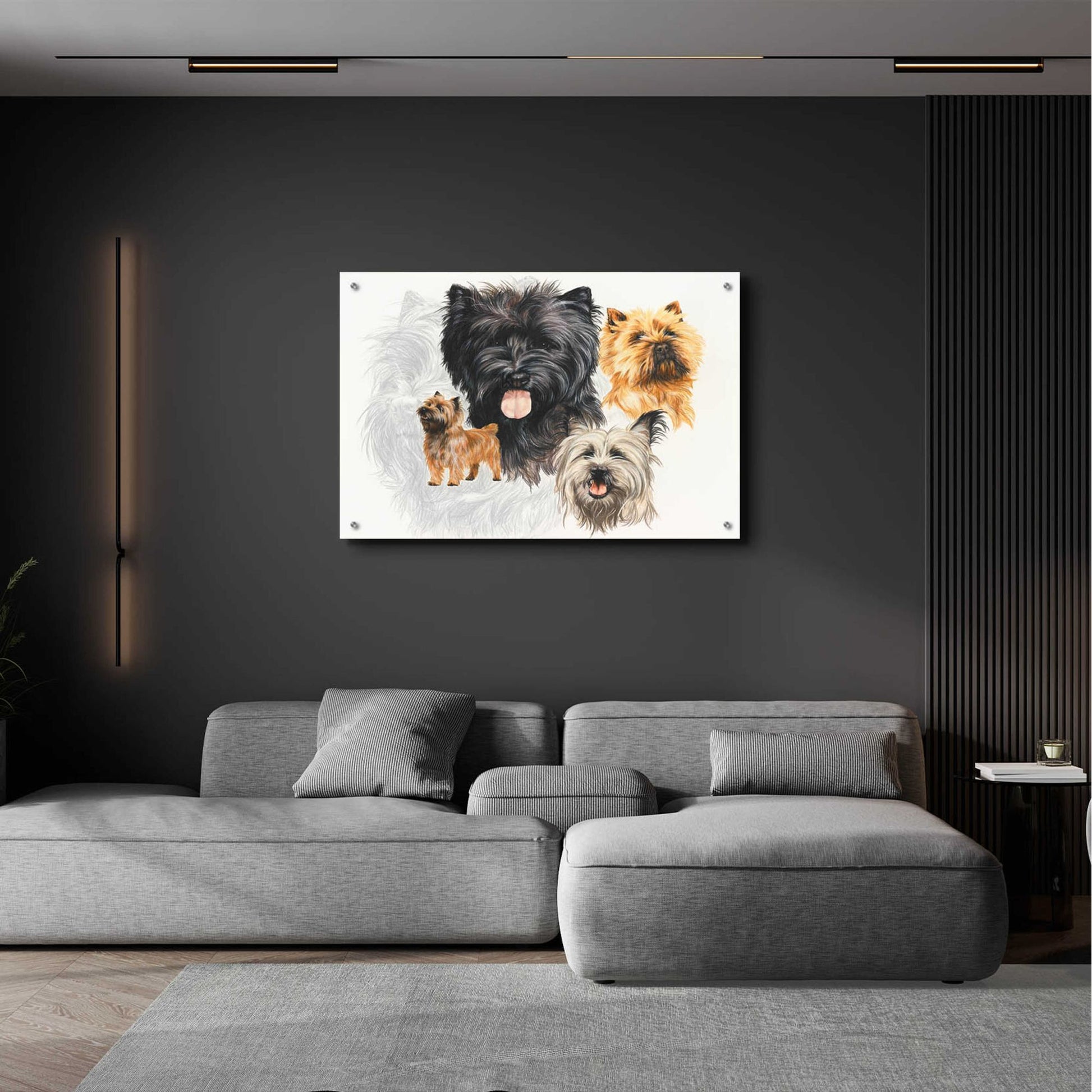 Epic Art 'Cairn Terrier' by Barbara Keith, Acrylic Glass Wall Art,36x24