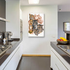 Clouded Leopard with Ghost Image by Barbara Keith - 24x36 acrylic wall art in a room