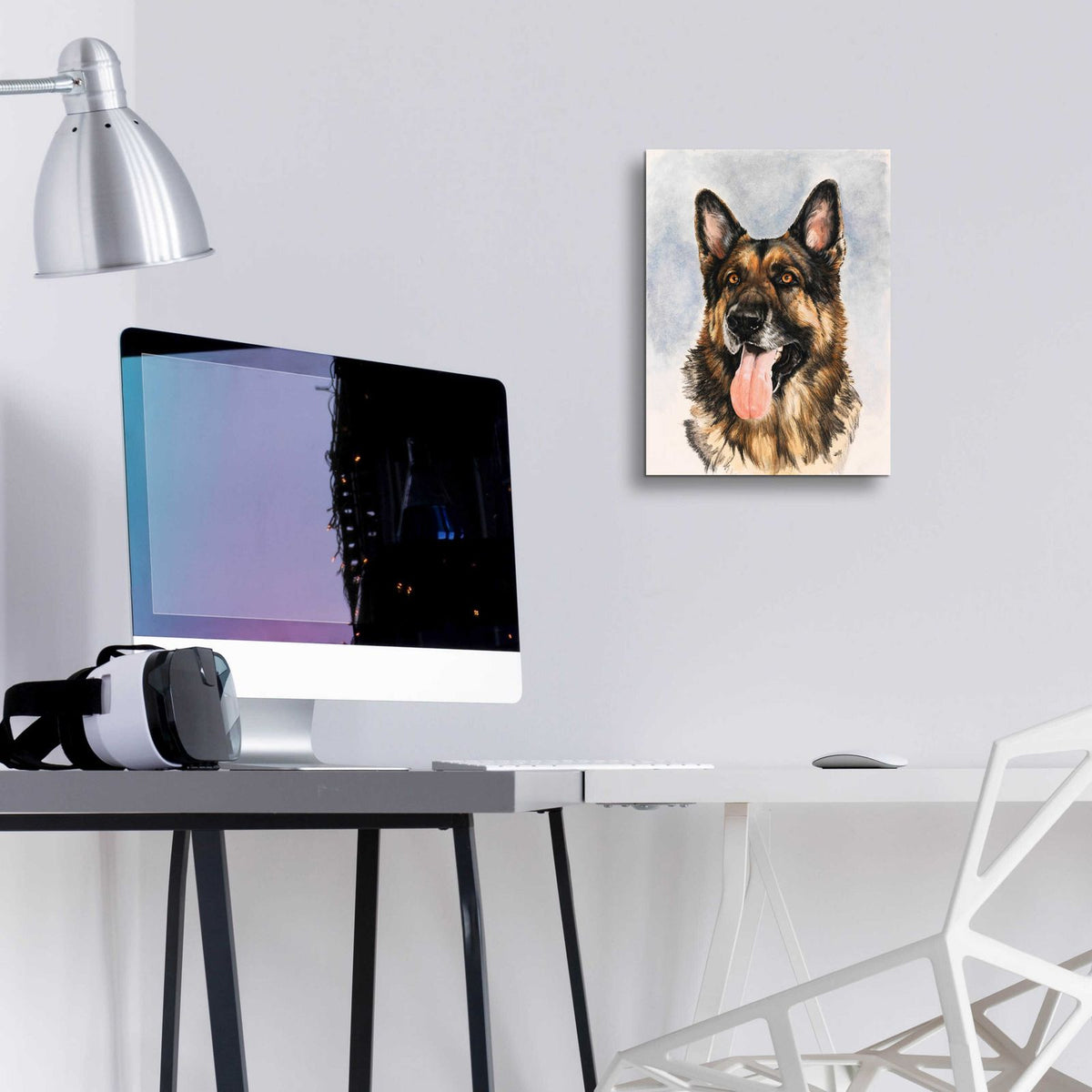 German Shepherd 2 by Barbara Keith - 12x16 acrylic wall art in a room