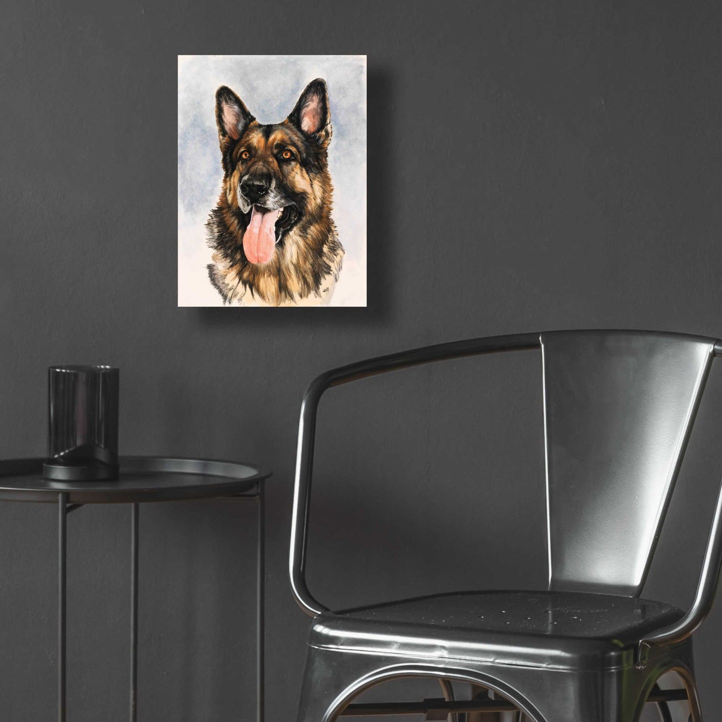 Epic Art 'German Shepherd 2' by Barbara Keith, Acrylic Glass Wall Art,12x16