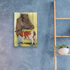 Ayrshire Cows by Barbara Keith - 16x24 acrylic wall art in a room