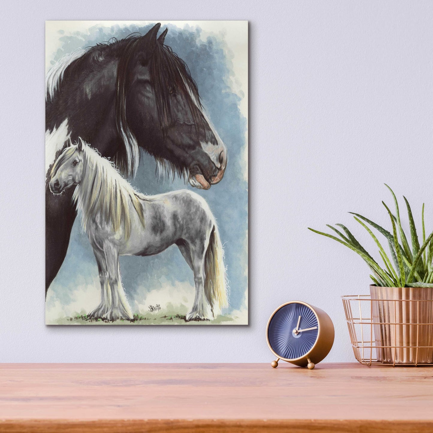 Epic Art 'Gypsy Cob' by Barbara Keith, Acrylic Glass Wall Art,12x16