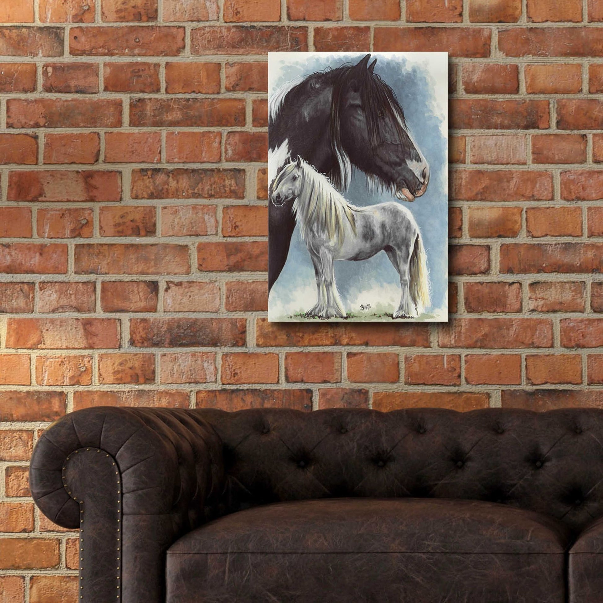 Epic Art 'Gypsy Cob' by Barbara Keith, Acrylic Glass Wall Art,16x24