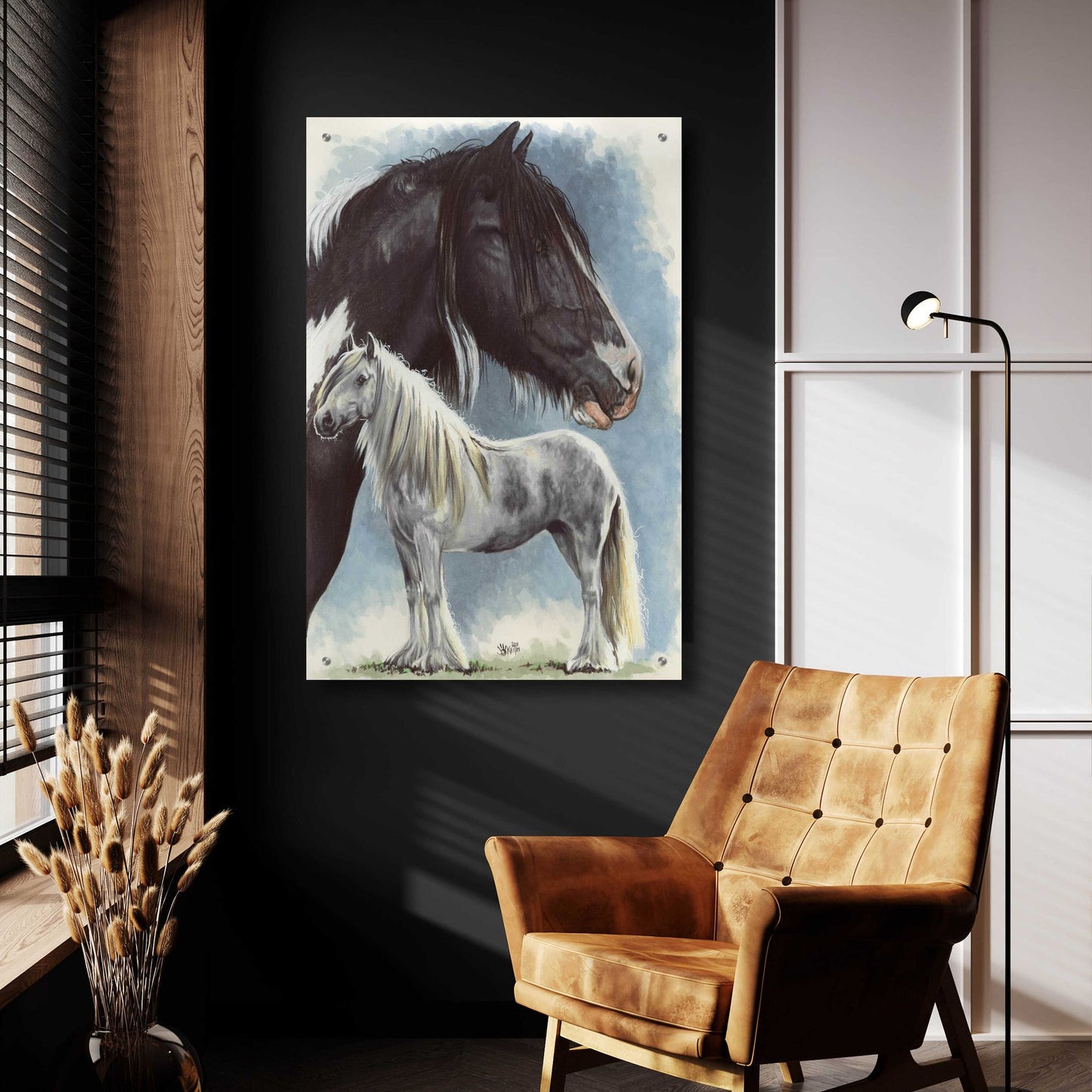 Epic Art 'Gypsy Cob' by Barbara Keith, Acrylic Glass Wall Art,24x36